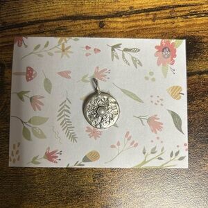 9.25 Silver Textured Pendant from Israel